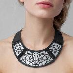 Авторская бижутерия колье из кожи Collar II